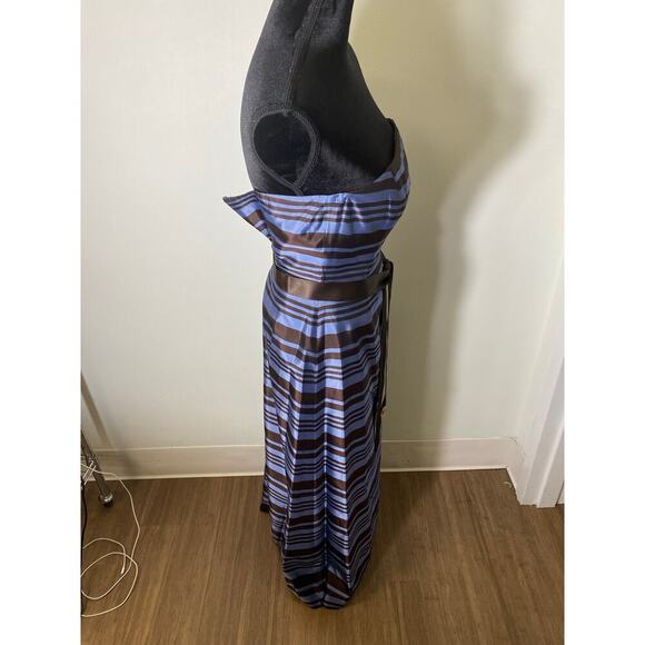 Kathlin Argiro Brown and Blue Ball Gown Sz 4 - Picture 3 of 6